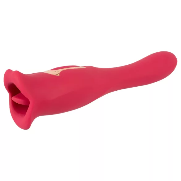You2Toys - 2-in-1 vibrator ar mēlīti (rozā)