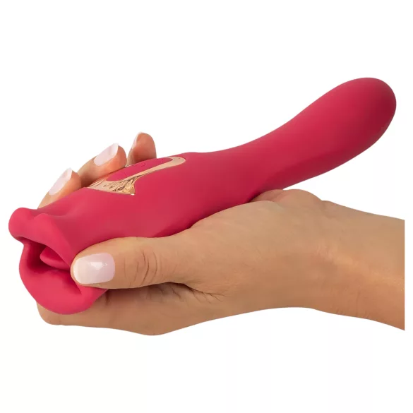 You2Toys - 2-in-1 vibrator ar mēlīti (rozā)