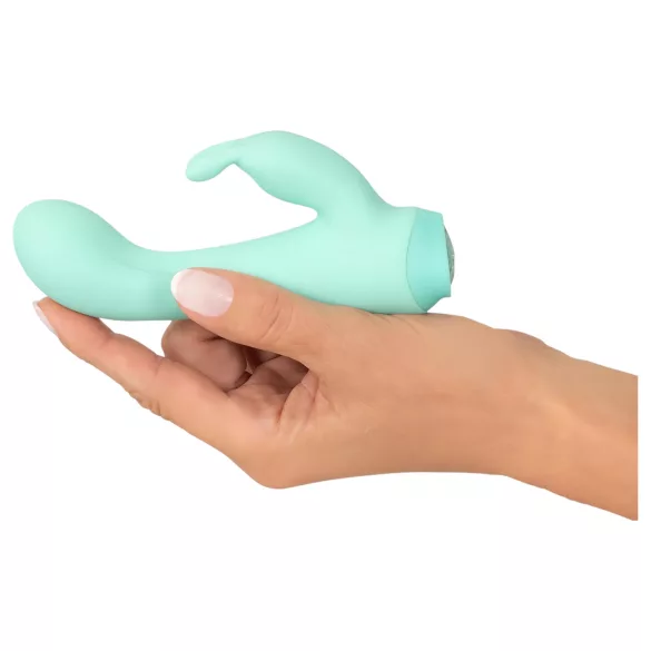 Cuties Mini 4 - ūdensizturīgs vibrators ar ausīm uzlādējams zaļš