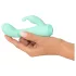 Cuties Mini 4 - ūdensizturīgs vibrators ar ausīm uzlādējams zaļš
