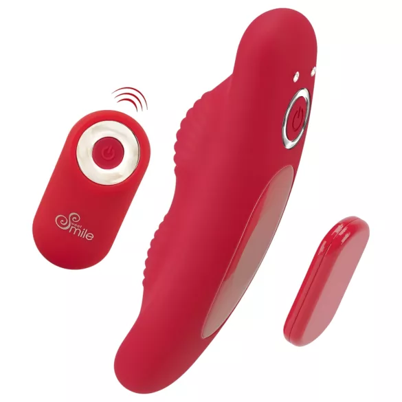 Smile - bezvadu biksīšu vibrators ar tālvadību, sarkans