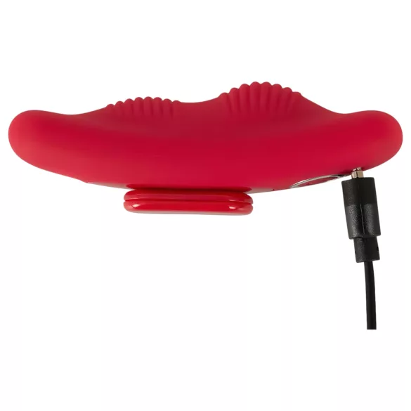 Smile - bezvadu biksīšu vibrators ar tālvadību, sarkans
