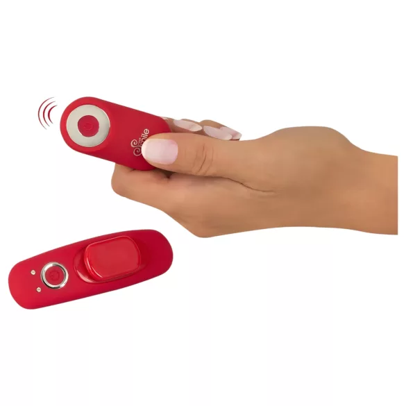 Smile - bezvadu biksīšu vibrators ar tālvadību, sarkans