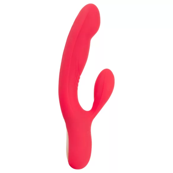 Smile Thumping Rabbit - vibrators ar 3 motoriem, uzlādējams, sarkans
