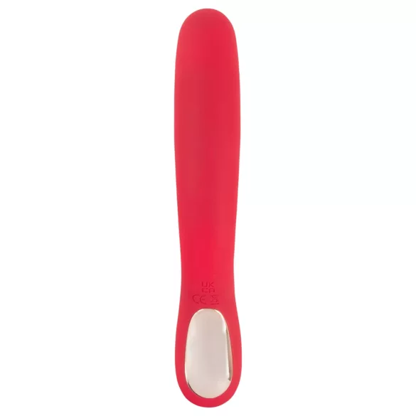 Smile Thumping Rabbit - vibrators ar 3 motoriem, uzlādējams, sarkans