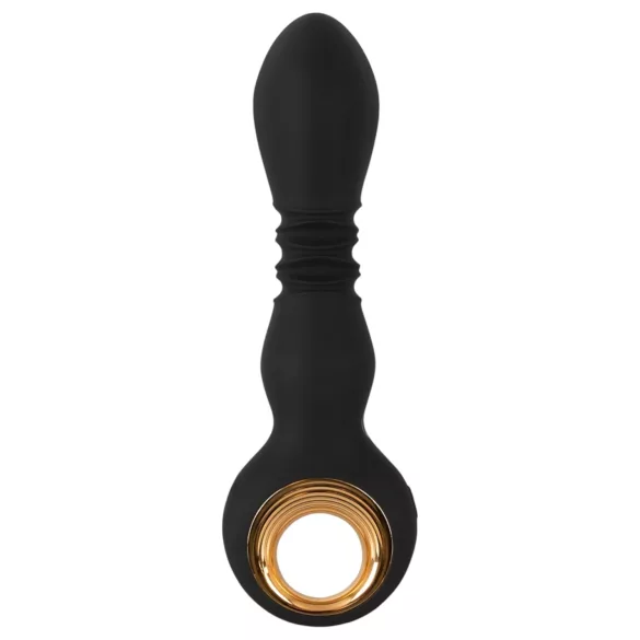 Eternal vibrators ar spēcīgu stūmēju, melns