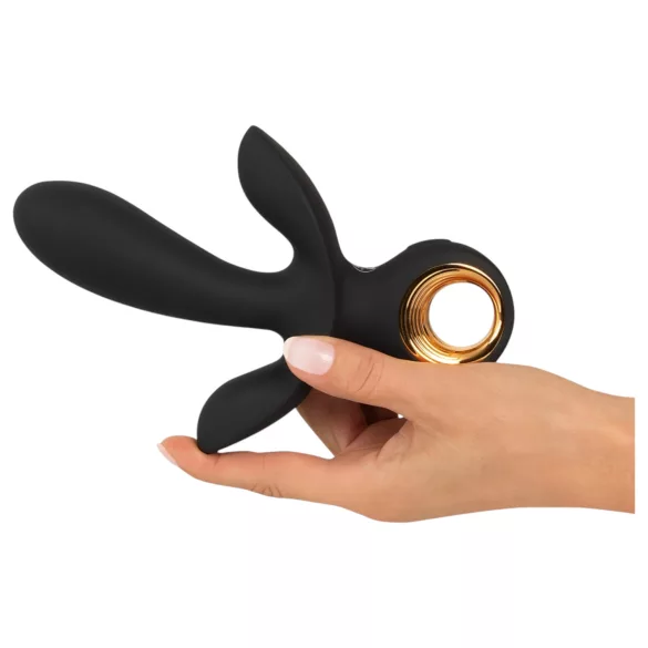 Eternal - uzpūšams trīskāršs vibrators melns