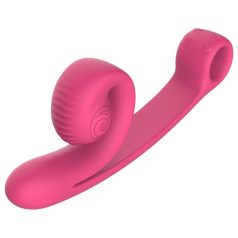 Gliemeža Vibe Curve - 2in1 klitora vibrators (rozā)