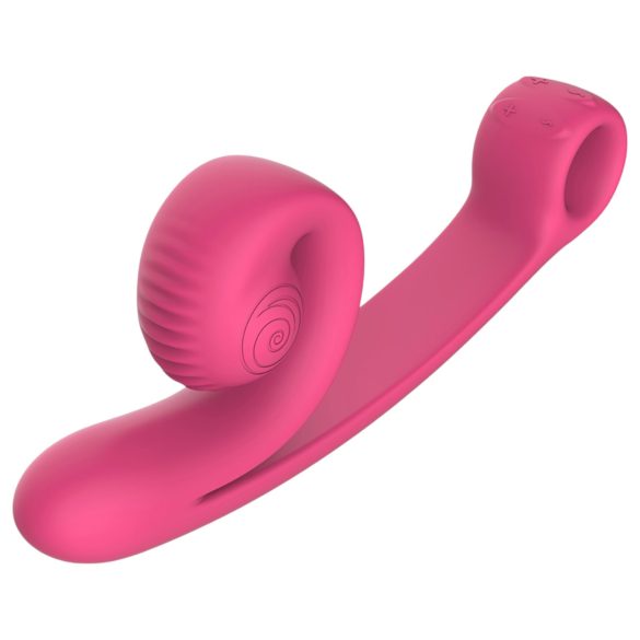Snail Vibe Curve - 2in1 klitora vibrators (rozā)