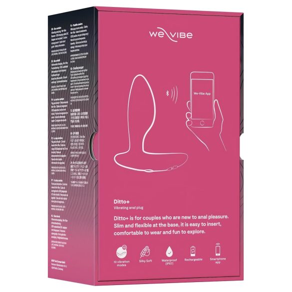 We-Vibe Ditto+ - gudra, akumulatora anālais vibrators (rozā)