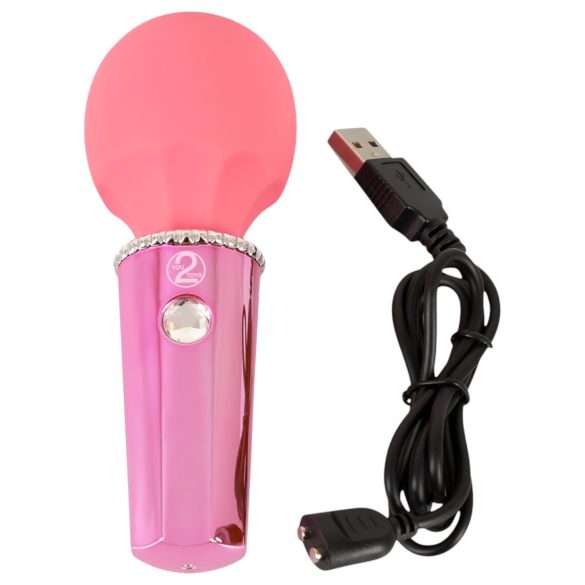 You2Toys Mini Wand - bezvadu masāžas vibrators (rozā)