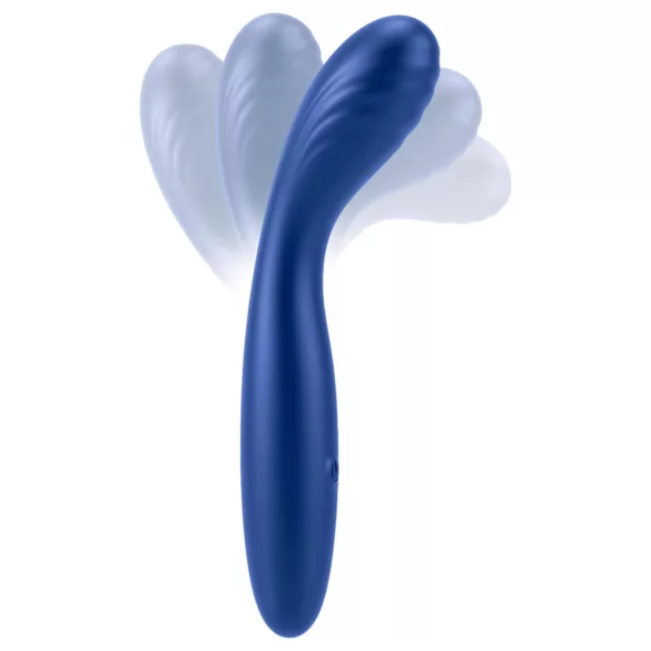 Smile - elastīgs G-punkta vibrators zils