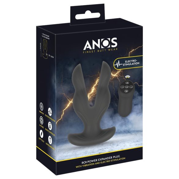 ANOS - anālais vibrators ar diviem galiem melns