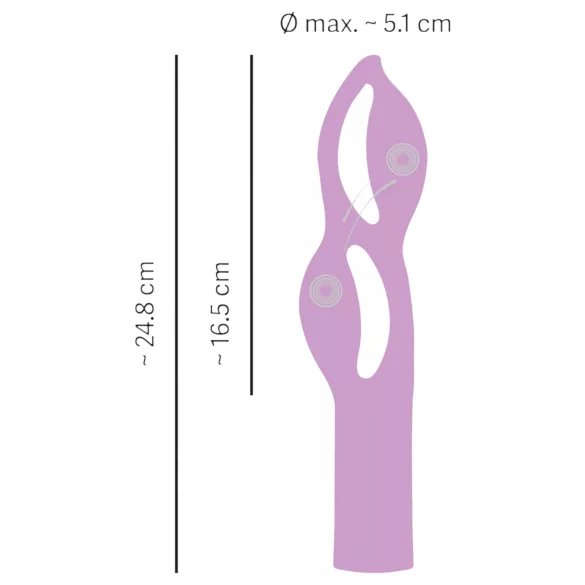 You2Toys Fabulous - akumulators, 2 motoru vibrators (violets)