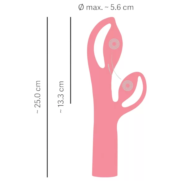 You2Toys Fabulous - uzlādējams vibrators ar klitora stimulatoru rozā