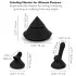 The Cowgirl Cone - lietotnes vadāma premium seksa mašīna - ar 2 maināmiem uzgaļiem, 20 vibrācijas režīmiem (melna)