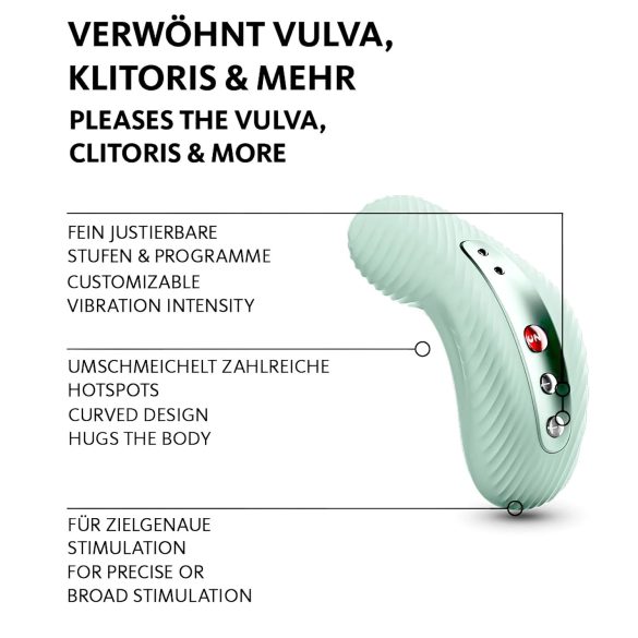 Fun Factory Laya III - ūdensnecaurlaidīgs klitora vibrators (zaļš)