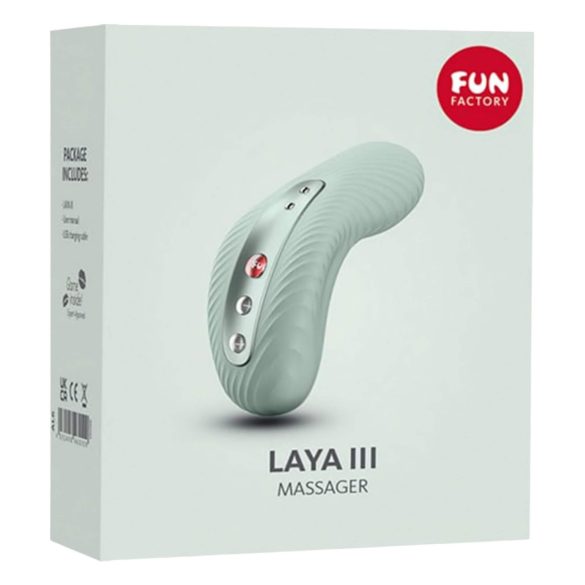 Fun Factory Laya III - ūdensnecaurlaidīgs klitora vibrators (zaļš)