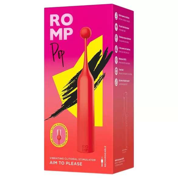 ROMP Pop - mini klitora vibrators sarkans