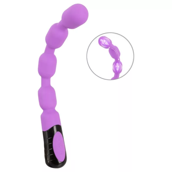 You2Toys - G-punkta un P-punkta vibrators ar lodītēm violets