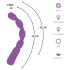 You2Toys - G-punkta un P-punkta vibrators ar lodītēm violets