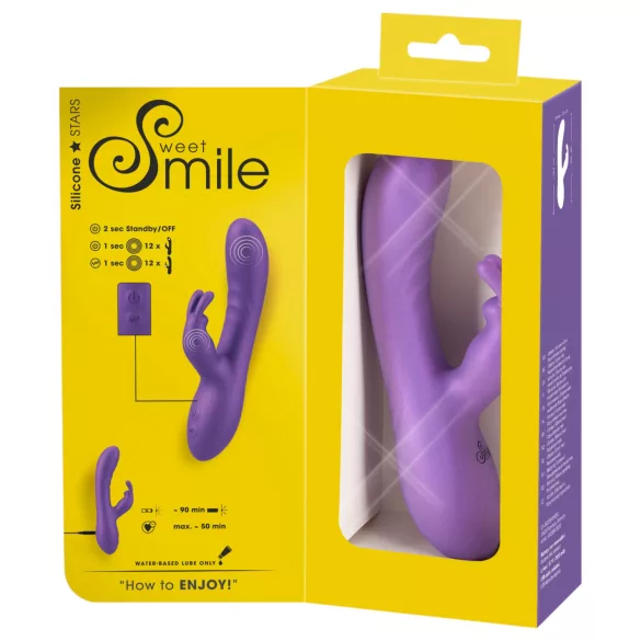 Smile - klitora vibrators ar rokturi violets