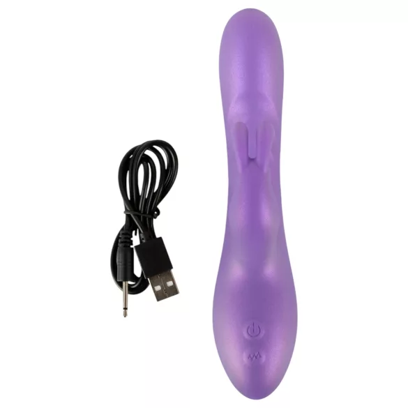 Smile - klitora vibrators ar rokturi violets