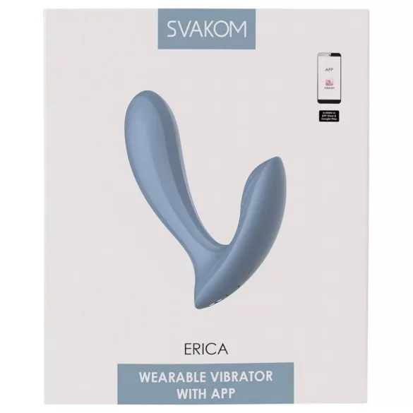 Svakom Erica - gudrais valkājamais vibrators zilā krāsā