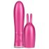 Durex Tease & Vibe - stienīšu vibrators ar zaķa klitora stimulatoru (rozā)
