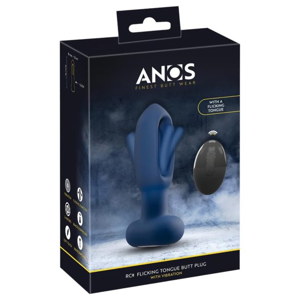 ANOS - anālais vibrators ar mēli zils