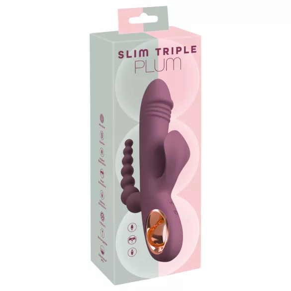 You2Toys - uzlādējams trīskāršs vibrators, lillā