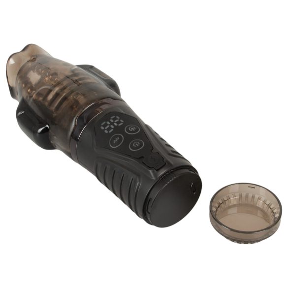 Stroker - vīriešu masturbators ar vakuuma un vibrācijas funkciju pelēks