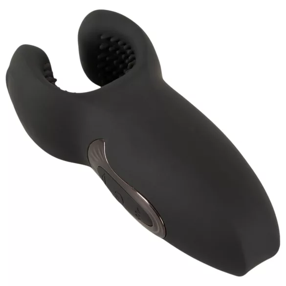 Rebel - kustīgās rokas, vibrējošs dzimumlocekļa gala vibrators (melns)