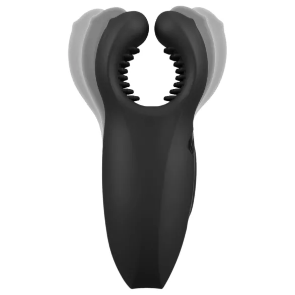 Rebel - kustīgās rokas, vibrējošs dzimumlocekļa gala vibrators (melns)