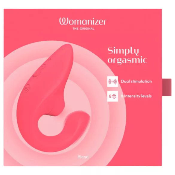 Womanizer Blend - G-punkta vibrators un klitora stimulators (koraļļu krāsas)