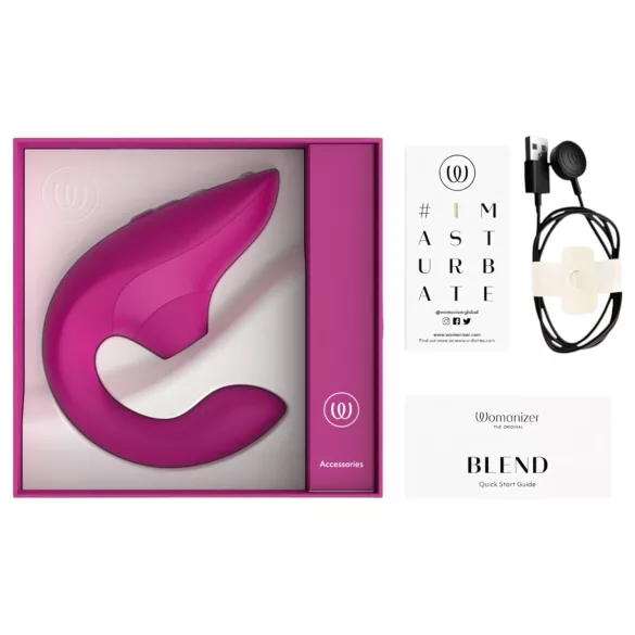Womanizer Blend - G‑punkta vibrators un klitora stimulator (rozā)