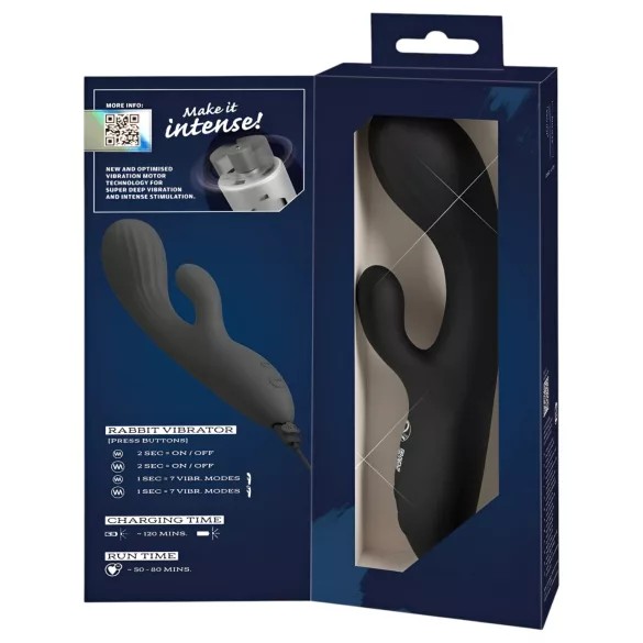 You2Toys Intense - klitora un G-punkta stimulators (melns)