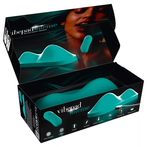 Vibepad Intense - klitora stimulējošs spilvena vibrators (tirkīzzils)
