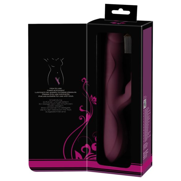 Javida - 3in1 vibrators ar kustīgiem bumbiņām un rotējošu galu violets