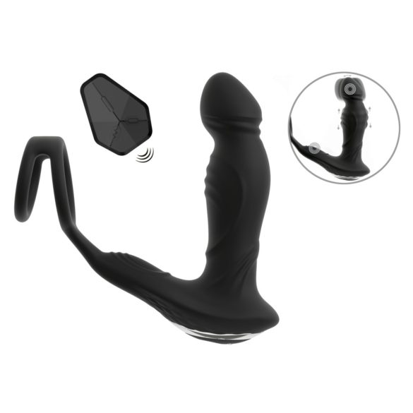 Rebel - spēcīgs prostatas vibrators (melns)