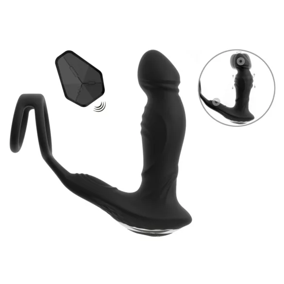 Rebel - stumjamais prostatas vibrators (melns)