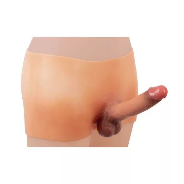 You2Toys ultra reālistiska vibrējoša strap-on penis naturāls