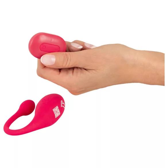 Beau Coeur Koral - vibrējoša ola ar tālvadības pulti (rozā)