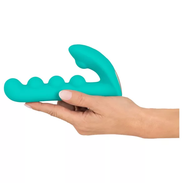 Beau Coeur Sylora - pērļots 2-in-1 vibrators (zaļš)