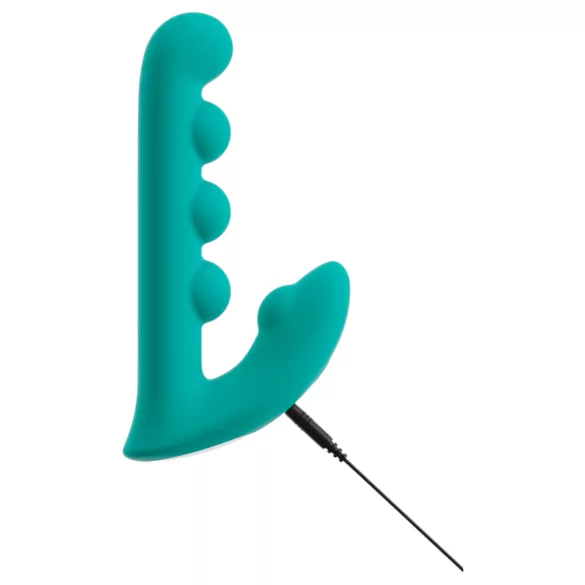 Beau Coeur Sylora - pērļots 2-in-1 vibrators (zaļš)
