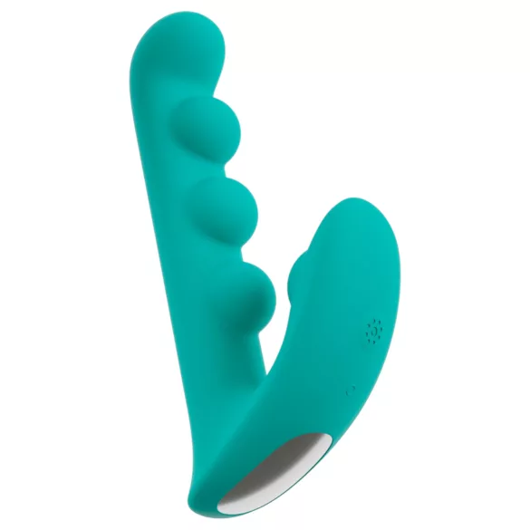 Beau Coeur Sylora - pērļots 2-in-1 vibrators (zaļš)