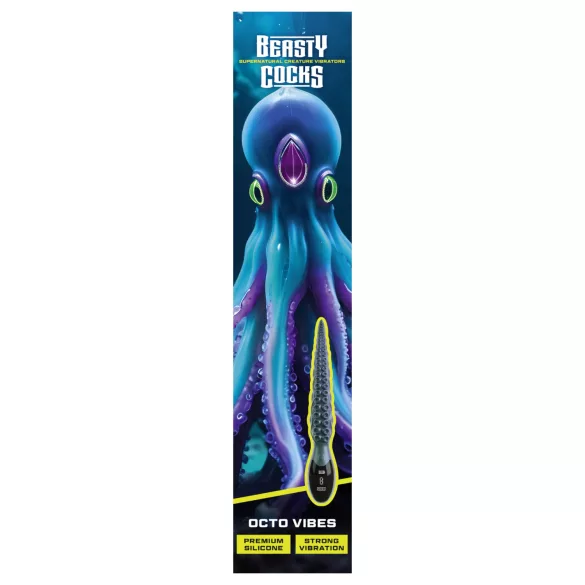 Beasty Cocks - vibrators ar polipveida uzgali zaļš