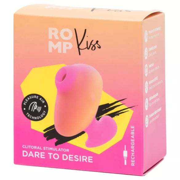 ROMP Kiss - gaisa viļņu klitora stimulators (rozā)