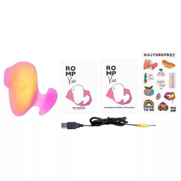 ROMP Kiss - gaisa viļņu klitora stimulators (rozā)