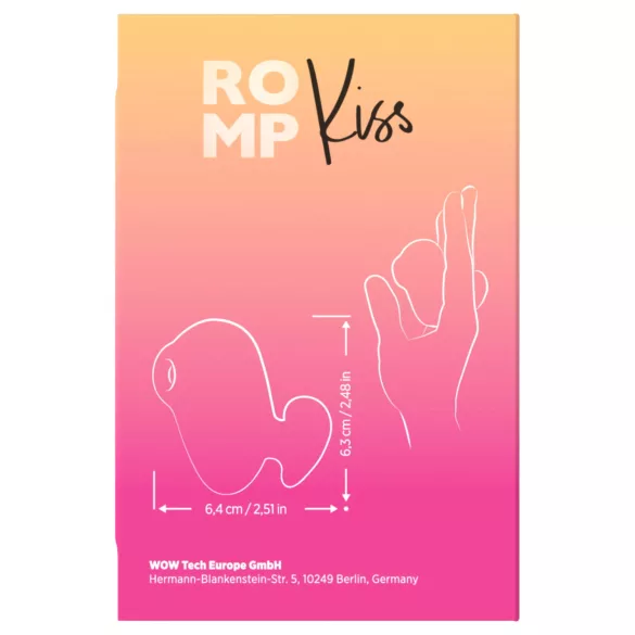 ROMP Kiss - gaisa viļņu klitora stimulators (rozā)